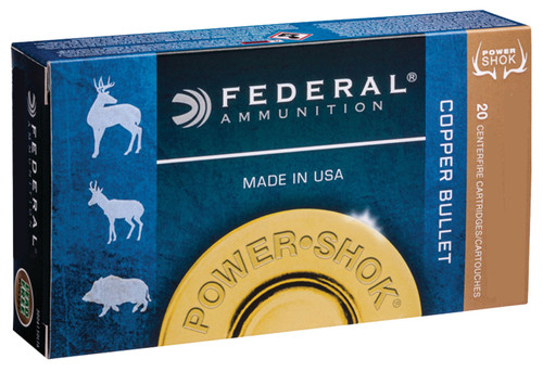 Federal 300BLK150LFA Power-Shok  300 AAC Blackout 120 GR Copper Hollow Point 20 Bx/ 25 Cs