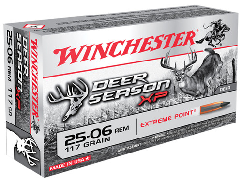 Winchester Ammo X2506DS Deer Season XP  25-06 Remington 117 GR Extreme Point 20 Bx/ 10 Cs