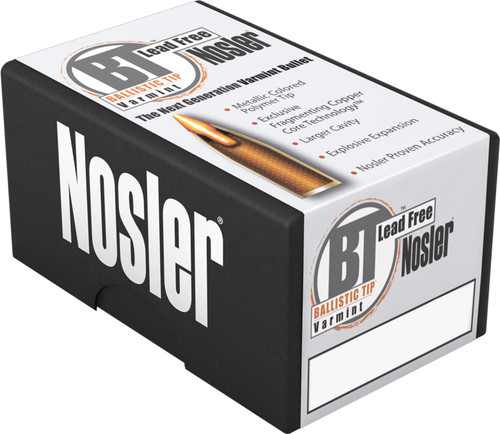 Nosler 60003 Trophy Grade Varmint 22-250 Remington 55 GR Ballistic Tip Lead-Free 20 Bx/ 10 Cs