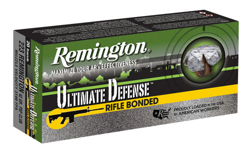 Remington Ammunition RD223R4 Ultimate Defense  223 Rem/5.56NATO 62 GR Core-Lokt Ultra Bonded PSP 20 Bx/ 10 Cs