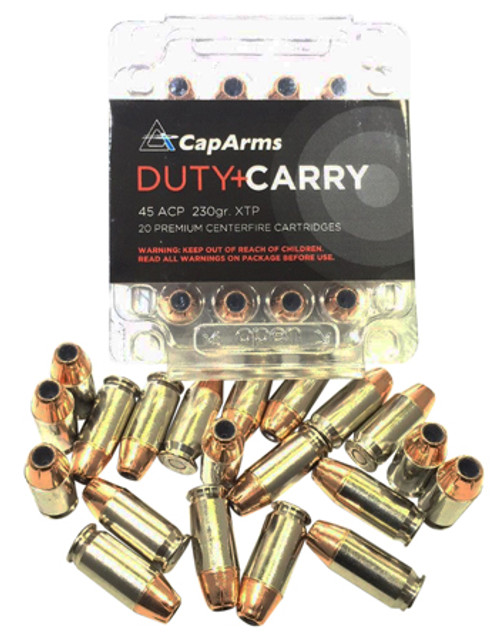 Cap Arms M045N230N Duty Carry 45 ACP 230 GR XTP HP 20 Bx/ 20 Cs