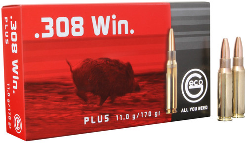 GECO 280540020 Plus  308 Winchester 170 GR Plus 20 Bx/ 10 Cs