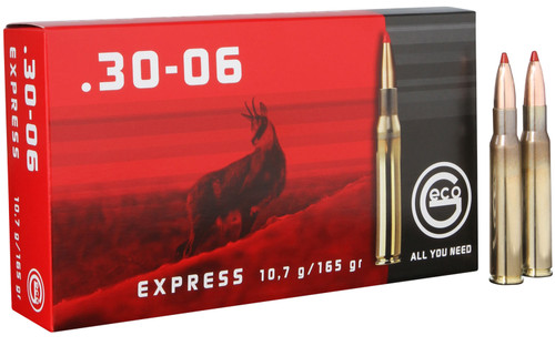 GECO 280640020 Express  30-06 Springfield 165 GR Express Tip 20 Bx/ 10 Bx/ 10 Cs