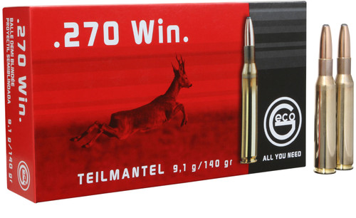 GECO 282240020 Teilmantel  270 Winchester 140 GR Soft Point (SP) 20 Bx/ 10 Cs