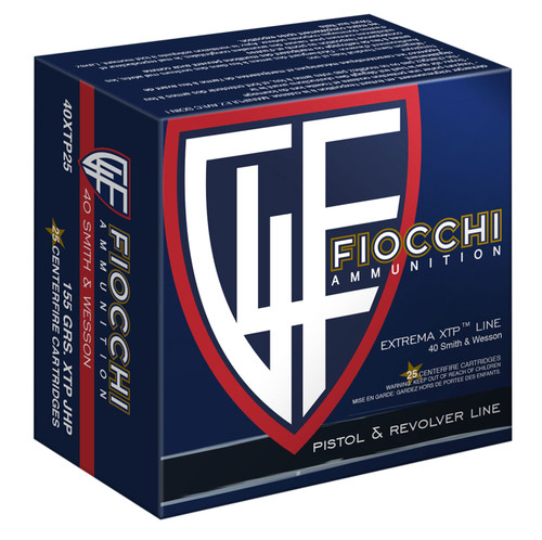 Fiocchi 40XTP25 Extrema  40 S&W 155 GR XTP Hollow Point 25 Bx/ 20 Cs
