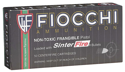 Fiocchi 40SFNT Training 40 S&W 125 GR Non-Toxic 50 Bx/ 20 Cs