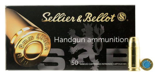 Sellier & Bellot SB9SUBA Handgun  9mm Luger Subsonic 140 GR Full Metal Jacket (FMJ) 50 Bx/ 20 Cs