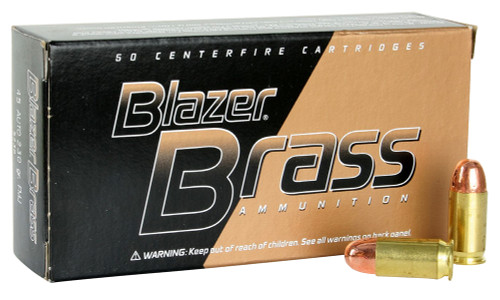 CCI 5230 Blazer Brass 45 ACP 230 GR Full Metal Jacket Round Nose 50 Bx/ 20 Cs CCI 5230 Blazer Brass 45 ACP 230 GR Full Metal Jacket Round Nose 50 Bx/ 20 Cs