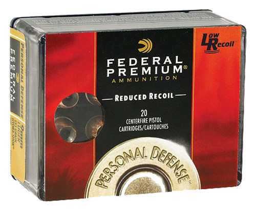Federal PD40HS4H Premium Personal Defense Low Recoil 40 S&W 135 GR Hydra-Shok Jacketed Hollow Point 20 Bx/ 10 Cs