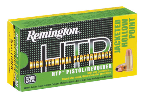 Remington Ammunition RPT38S10 HTP  38 Special +P 110 GR Semi-Jacketed Hollow Point (SJHP) 50 Bx/ 10 Cs