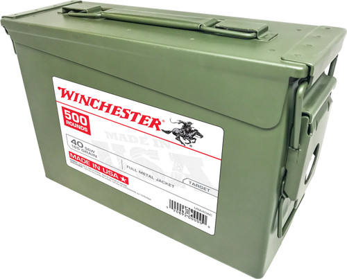 Winchester Ammo USA40AC USA  40 S&W 165 GR Full Metal Jacket (FMJ) 500 Bx/ 1 Cs Winchester Ammo USA40AC USA  40 S&W 165 GR Full Metal Jacket (FMJ) 500 Bx/ 1 Cs