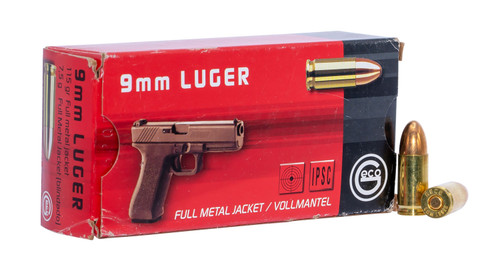 GECO 273440050 Pistol  9mm Luger 115 GR Full Metal Jacket (FMJ) 50 Bx/ 20 Cs GECO 273440050 Pistol  9mm Luger 115 GR Full Metal Jacket (FMJ) 50 Bx/ 20 Cs