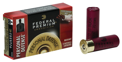 Federal PD2564B Premium Personal Defense 20 Gauge 2.75 24 Pellets 4 Buck Shot 5 Bx/ 50 Cs