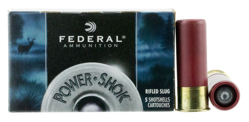 Federal F130RS Power-Shok  12 Gauge 2.75 1 1/4 oz Slug Shot 5 Bx/ 50 Cs
