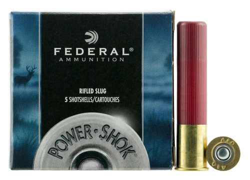 Federal F412RS Power-Shok  410 Gauge 2.5 1/4 oz Slug Shot 5 Bx/ 50 Cs