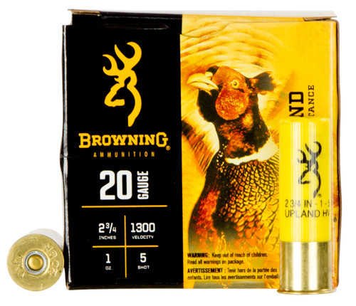 Browning Ammo B193512025 BXD Upland 20 Gauge 2.75 1 oz 5 Shot 25 Bx/ 10 Cs 8673