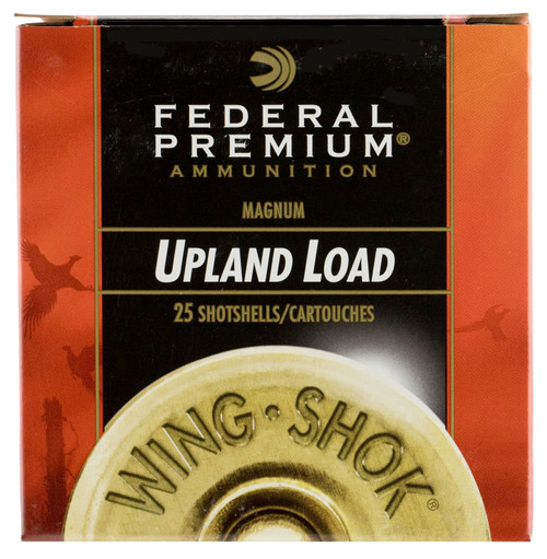 Federal P2585 Premium Upland Wing-Shok 20 Gauge 3 1 1/4 oz 5 Shot 25 Bx/ 10 Cs 4820