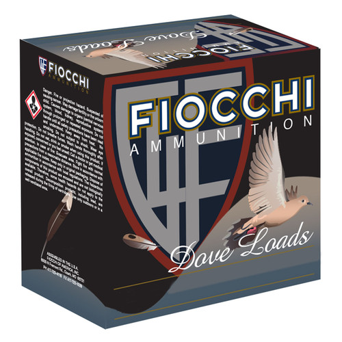 Fiocchi 12GT75 Shooting Dynamics Dove Loads 12 Gauge 2.75 1 oz 7.5 Shot 25 Bx/ 10 Cs 867