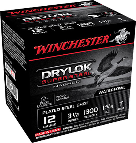 Winchester Ammo XSC12LT Drylock Super Steel Magnum 12 Gauge 3.5 1 9/16 oz T Shot 25 Bx/ 10 Cs 7952