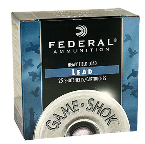 Federal H1256 Game-Shok Upland Heavy Field 12 Gauge 2.75 1 1/4 oz 6 Shot 25 Bx/ 10 Cs 9515