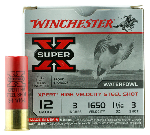 Winchester Ammo WEX123M3 Super X Xpert High Velocity 12 Gauge 2.75 1 1/16 oz 3 Shot 25 Bx/ 10 Cs 9885