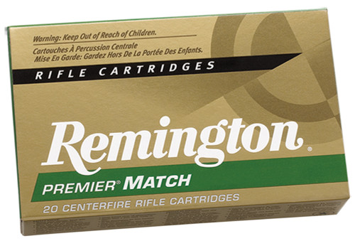Remington Ammunition RM308W7 Premier Match 308 Win/7.62 NATO 168 GR Boat Tail Hollow Point (BTHP) 20 Bx/ 10 Cs