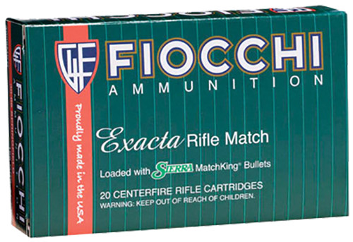 Fiocchi 3006MKB Exacta Match 30-06 Springfield 168 GR Boat Tail Hollow Point (BTHP) 20 Bx/ 10 Cs