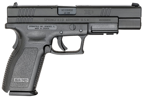 Springfield Armory XD9402 XD Service *CA Compliant* 40 S&W Double 5 10+1 Black Polymer Grip/Frame Grip Black Melonite Slide Springfield Armory XD9402 XD Service *CA Compliant* 40 S&W Double 5 10+1 Black Polymer Grip/Frame Grip Black Melonite Slide