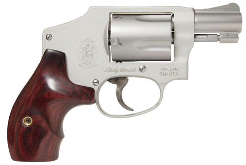 Smith & Wesson 163808 642 Ladysmith 38 Special 1.88 5 Round Stainless Steel Wood Grip