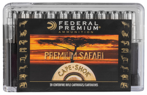 Federal P458LT1 Premium Safari Cape-Shok 458 Lott 500 GR Trophy Bonded Bear Claw (TBBC) 20 Bx/ 10 Cs