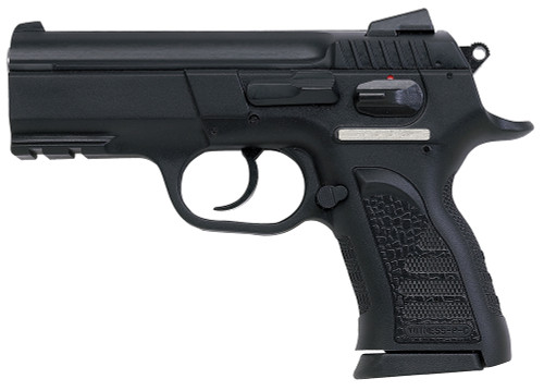 EAA 999063 Witness Compact 10mm Auto Single/Double 3.60 12+1 Black Synthetic Grip Black Slide