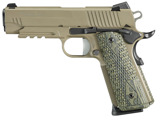 Sig 1911CAR45SCPN 1911 Carry Scorpion 45 ACP 4.2 8+1 G10 Piranha Grip FDE Ckote