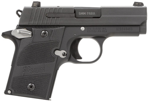 Sig Sauer 9389NMRAMBI P938 Nightmare 9mm Luger Single 3 6+1 Black G10 Grip Black Nitron Stainless Steel Slide
