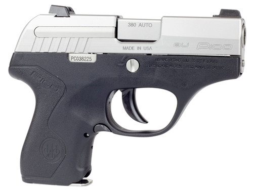 Beretta USA JMP8D25 Pico  380 ACP 2.70 6+1 Black Stainless Steel Black Polymer Grip