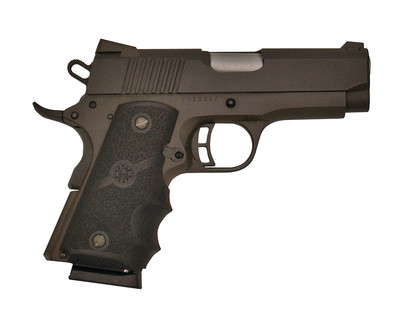 Citadel M-1911 Compact .45ACP 3.5 Inch Barrel Matte Black Finish Hogue Grip Black 7 Round