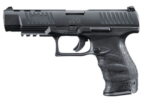 Model PPQ M2 9mm 5 Inch Barrel Black Tenifer Finish Picatinny Rail Slide Cut-Outs 15 Round