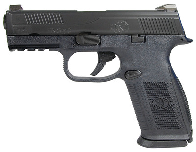 FNS-NMS .40 S&W 4 Inch Barrel Black With Black Slide Fixed Sights Non-Manual Safety 14 Round