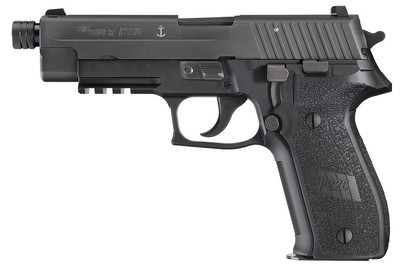 P226 MK-25 9mm 4.4 Inch Threaded Barrel Siglite Night Sights Black Frame and Slide Finish 15 Round
