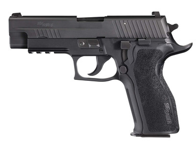 P226 Enhanced Elite 9mm 4.4 Inch Barrel Siglite Night Sights Black Nitron Slide Finish E2 Grips 15 Round