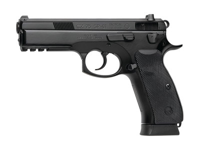 CZ 75 SP-01 Tactical .40 Smith & Wesson 4.6 Inch Barrel Integral Rail Black Polycoat Finish Steel Frame 12 Round