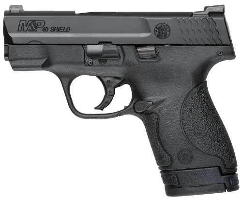 Smith & Wesson 10214 M&P 40 Shield 40 S&W Double 3.10 6+1/7+1 TNS Black Polymer Grip/Frame Black Armornite Stainless Steel Slide