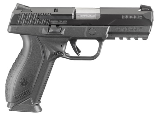 Ruger 8607 American Duty 9mm Luger DAO 4.20 10+1 Wrap Around Grip Black Polymer Frame Black Nitride Slide