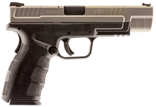 Springfield Armory XDG9401S XD Mod.2 Tactical Bi-Tone Double 9mm 5 10+1 Black Polymer Grip Stainless Steel
