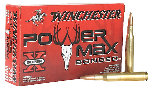 Winchester Ammo X2705BP Power Max Bonded  270 Winchester 130 GR Protected Hollow Point 20 Bx/ 10 Cs