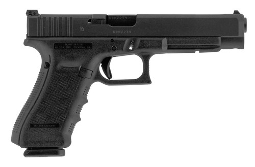 Glock UG3430103MOS G34 Gen 4 Competition MOS Double 9mm Luger 5.31 17+1 AS Black Interchangeable Backstrap Grip Black