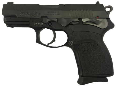 Bersa TPR45CM Thunder Pro Compact Single/Double 45 Automatic Colt Pistol (ACP) 3.6 7+1 Black Polymer Grip Black