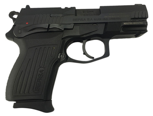 Bersa TPR9CM Thunder Pro Compact Single/Double 9mm Luger 3.25 13+1 Black Polymer Grip Black