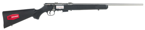 Savage 96712 93R17 FSS Bolt 17 HMR 21 5+1 Black Fixed Synthetic Stock Stainless Steel Receiver