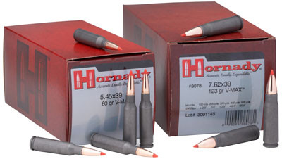 Hornady 8124 Varmint Express 5.45mmX39mm 60 GR V-Max 50 Bx/ 10 Cs