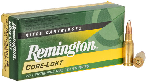Remington Ammunition R30RAR2 Core-Lokt  30 Remington AR 150 GR Core-Lokt Pointed Soft Point 20 Bx/ 10 Cs